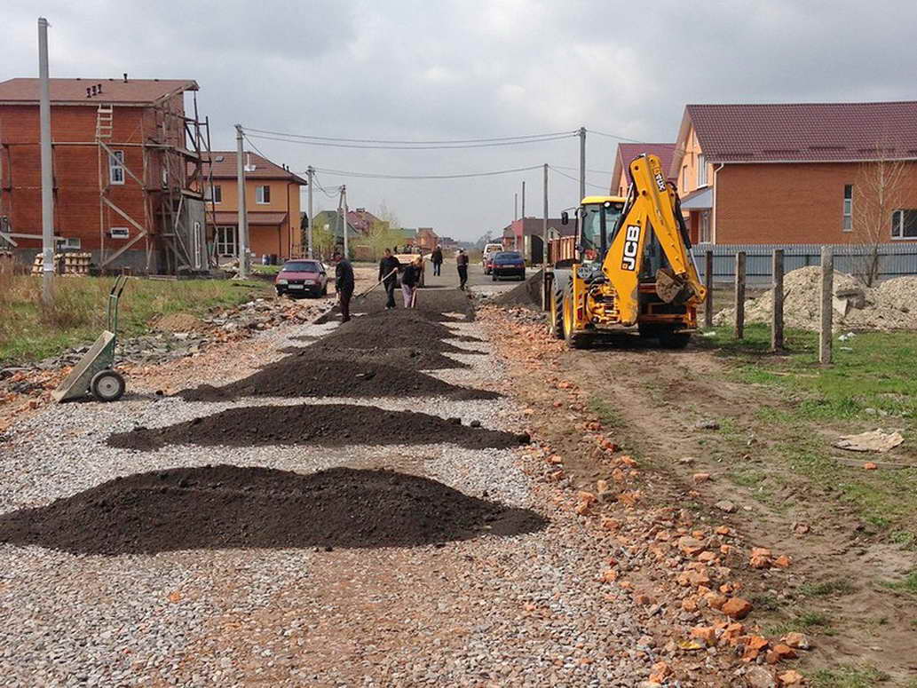 Строительство дорог в Серпухове асфальтной крошкой